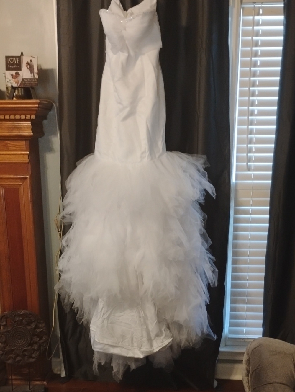 White Tulle Mermaid  Costume Dress -